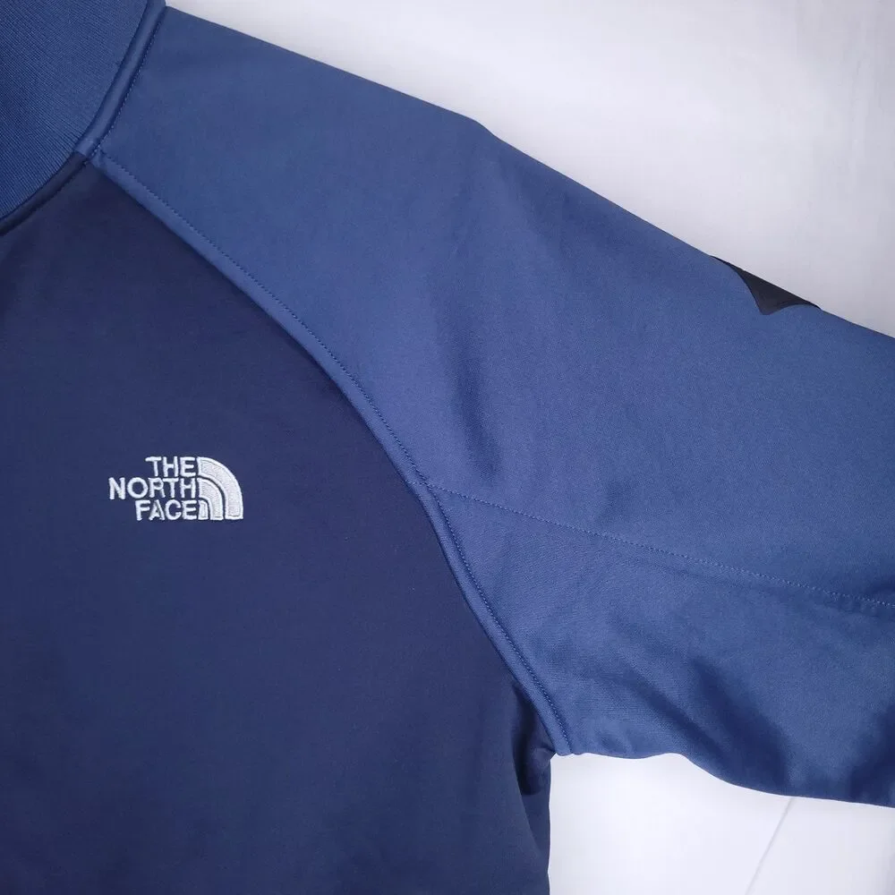 The North Face Takeback Track Jacket Mens Large Blue Fleece Lined Full Zip